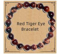 NuanBao Blessing Beaded Stone Bracelet 18th 25th 30th 35th 45th 60th 70th Birthday Gift For Women Daughter Mon Sisiter Grandma Good Wish Gifts, Medium, stone,elastic cord, tiger eye