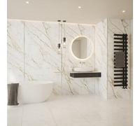 Nuance By Bushboard Bathroom & Wet Room Decorative Panel Board - Norris Marble 2440 X 600 X 4mm