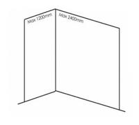 Nuance By Bushboard Bushboard Nuance Pack C For Corner Shower Enclosures Up To 2400mm - 25 Colors Available Finish: Lumiere