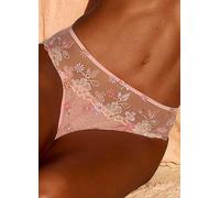 Nuance Embroidered Floral Briefs Apricot
