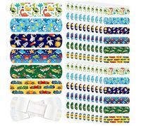Nuanchu 120 Pcs Kids Cartoon Bandages, 6 Styles, Waterproof, Breathable | Colorful Plasters for Toddlers Boys Girls, Flexible Bandage Protect Scrapes Cuts, Fun Animal Space Designs Wound Care