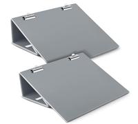 Nuanchu 2 Pcs Folding Slant Board for Writing 14 x 12 Inch Large Slanted Clipboard Adjustable Tilted Writing Board Sloped Surface to Improve Handwriting Legibility Endurance for Office Reading, Gray