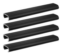 Nuanchu 4 Pcs Snap in Boarding Ladder Treads Non Slip Marine Boarding Steps PVC Resistant UV Boat Ladder Inserts Durable Heavy Duty Boating Accessories for Boats Footing Safety