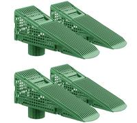 Nuanchu 4 Pcs Wedge Downspout Screen Gutter Guard Downspout Filter Gutter Leaf Debris Guards Filter Strainer for Leaves and Debris (Green)