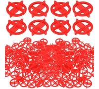 Nuanchu 500 Pcs 1/16"(2mm) Removable Tile Spacers Reusable Cross Orange Tile Wall Construction Tool Plastic Tile Leveling Clips for Various Types of Tile Leveling