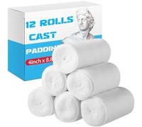 Nuanchu 6 Rolls Cast Padding Soft Individual Pack Padding Use with Plaster Cloth Gauze Bandage for Halloween Wrap Bandage Art Projects, Body Casts, Mask Making, Hobby Craft(4 Inch X 8.8 ft)