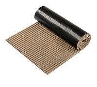 Nuanchu A Roll Large Semi-Finished Striped Doormat, Waterproof Entrance Mat with Rubber Lining, Indoor and Outdoor Rug for Wet Weather, Entrance Shoe Scraper, Bathroom (Khaki, 43.2 x 73.3 cm)
