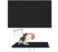Nuanchu Dog Grooming Table Mat Pad Thick Non-Slip 36 x 24 Inches PVC and Foam Pet Bathing Table Padded Mat for Grooming Pet Dogs Cat at Home(Black)