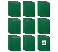 Nuanchu Note Pads 3 x 5'' Spirals Notebook, 60 Sheets Mini Spiral Notepad Top Bound Notebook Memo Pads for Home Office School (Green,50 Pcs)