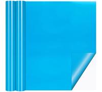 Nuanchu Vinyl Pool Liner Patch Self-Adhesive PVC Repair Patch Rectangle Pool Repair Patch for Swimming Pools Inflatable Boat(Solid Blue,12 x 79 Inch)