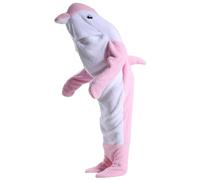 NUANHOM Dolphin Blanket Hoodie Onesie Adult,Wearable Dolphin Blanket,Soft Cozy Dolphin Sleeping Bag,Cosplay Dolphin Onesie Costume