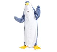 NUANHOM Penguin Blanket Hoodie Onesie,Wearable Penguin Blanket Soft Cozy Sleeping Bag