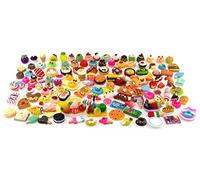 Nuanmu Miniature Drink Bottles Snacks Food Cake Dollhouse Decorations Pretend Play Kitchen Game Party Toys (20 Foods Random)