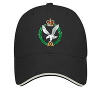 Nuanua Army Air Corps AAC Ground Forces Aviation Baseball Hats Cool Golf Hat for Teen Unisex Gift for Family Black