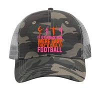Nuanua If Gymnastics were Easy They'd Call It Football Baseball Cap Fashion Dad Hats for Men Gifts for Daughter Beach, Camo, One size