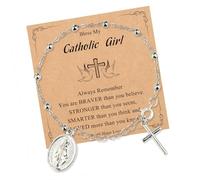 NuanZHIY Alloy Catholic Prayer Featuring Marys Crosses Charm for Travel and Everyday Use Catholic Faith Crosses, One Size, as described, as described