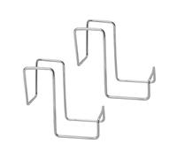NuanZHIY Practical Sturdy Stainless Steel Sponge Holder Set of 2 Versatile Mounting Keep Kitchen Tool Dry and Accessible Removable Sink Accessories Organizers