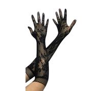 Nuaoxyeu Cheap Stuff Under 1 Pound Driving Gloves 1 Pair Ladies Sexy Stretch Lace Long Gloves Opera Length Evening Prom Dancing Gloves Winter Gifts for One Pound Items