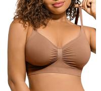 Nuaoxyeu Gifts Under 5 pounds Women Bras Non-Wired Stretchy Yoga Bras Casual Plus Size Push Up Underwear Seamless Baggy Solid Color Brassiere Adjustable Straps Vest Tops Women UK