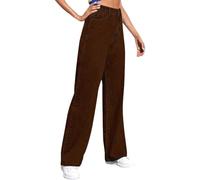 Nuaoxyeu My Orders Placed Recently by Me Womens Jeans Wide Leg Jeans Casual Solid Color Baggy Trousers High Waisted Tummy Control Denim Pants Vintage Stretchy Straight Jeans Plus Size Jeggings