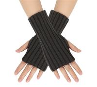 Nuaoxyeu My Orders Thermal Gloves Women Cold Weather Insulated Solid Color Multicolor Wool Short Striped Knit Half Finger Gloves Gloves Same Day Delivery