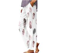 Nuaoxyeu Plus Size Black Trousers Linen Trousers Womens Summer Pants with Pockets Casual Lightweight Loose Fit Palazzo Pants Striped Baggy Lounge Bottoms Wide Leg Jogger My Orders