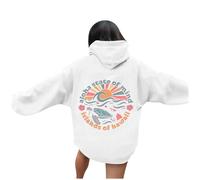 Nuaoxyeu Striped Jumper Women Meet Me At The Sea Zip Up Hoodie Women Long Sleeve Jackets With Pocket Top Fall Teen Girls Preppy Clothes Plus Size Christmas Jumpers Size 26 White
