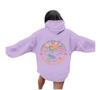 Nuaoxyeu Striped Jumper Women Meet Me At The Sea Zip Up Hoodie Women Long Sleeve Jackets With Pocket Top Fall Teen Girls Preppy Clothes Funny Ladies Christmas Jumpers Purple