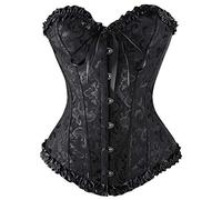 Nuaoxyeu Things for 1 Pound Corsets for Women Plus Size Overbust Sweetheart Lace Up Boned Corset Bustier Top Lift Shaper Ladies Firm Body Items Under 3 Pounds