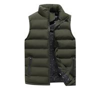 Nuaoxyeu Womens Clothes Sale Clearance Women's Gilets Plus Size Winter Body Warmer Full Zip Sleeveless Quilted Jacket Warm Thick Puffer Down Vest Cozy Fashion Things For 1 Pound
