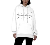 Nuaoxyeu Women's Jumpers Womens Oversized Hoodies Winter Cotton Sweatshirts Pullover 2025 Fashion Tops Trendy Outfits Essentials Hoodie Twelve Days Later White