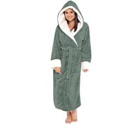 Nuaoxyeu Your Orders My Account Black of Friday Dressing Gowns for Women UK Fluffy Hooded Robe Fleece Full Length Bath Robe Plus Size Dressing Gown Winter Cozy Cancel My Order