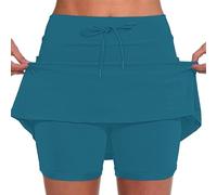 Nuaoxyeu Your Orders Skirts for Women Tennis Skirt with Shorts High Waist Skort with Pocket Quick Dry Sports Dress Sweat Mini Skirt Lightweight Skinny White mini Skirt