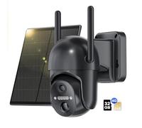 NUASI 4G LTE Outdoor Surveillance Camera Battery with SIM Card without WLAN | 2K HD, Wireless, 355°/100° Swivel, Colour Night Vision, 2-Way Audio, PIR Motion Detection, Subscription Required, IP66