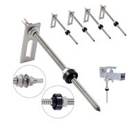 NuaSol hanger bolt with M10 x 200 mm stainless steel adapter plate - pack of 4