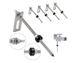NuaSol hanger bolt with M10 x 200 mm stainless steel adapter plate - pack of 4
