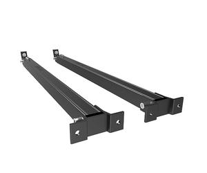 NuaSol mounting Set for Balcony Power Plant | 4 Pieces Solar Panel Mount | Elevation 30°-60° | Individually Adjustable | incl. Screws & Nuts Set |Aluminium Solar Panel Mount Flat roof | Black