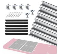 NuaSol photovoltaic solar panel bracket trapezoidal sheet metal roof mounting