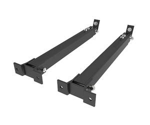NuaSol Solar Panel Mounting Bracket Set | 4 Pieces | 15°-30° Adjustable Tilt | Aluminium & Stainless Steel | Flat Surface Mount | Black