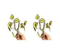 Nuatc 2PCS Artificial Branch for Lizards Habitats Promoting Exercise Easy Installation Terrariums Decor Realistic Rainforest Climbing Branch for Reptiles Terrariums