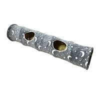 Nuatc Cats Tunnel Tube 2 Way Kitten Tunnels Toy for Indoor Small Pet for Hide-and-Seek 47" Long Tunnel Interactive Tunnels for Indoor Large Long Tent and