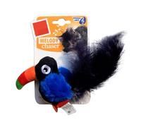 Nuatc Chirping Dancing Bird with Motion Sensors Sensitization Singing Chirping Birds Toy for Stimulating Instincts Safe Pet Toy