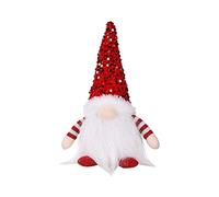 Nuatc Christmas with LED Light Handmade Sequins Swedish Tomte Gnomes Santa Christmas Gnomes