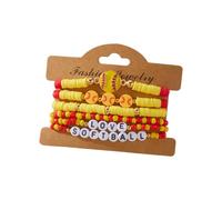 Nuatc Creative Sports Beaded Themed by Football and Softball Adjustable Elastic Design for Active Versatile Sports Fan Jewelry Gift