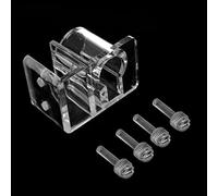 Nuatc Fish for Tank Hose Holder Water Pipe Mounting Clip Multifunction Transparent Acrylic Clamp for 5-15mm Thickness Wall Aquarium Heater Light Thermometers Gravel Sand Decorations Filter