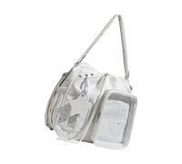 Nuatc Large Capacity Nylon Backpack with Star Pattern Shoulder Bag for Women and Girls Pin Display Bag Easy to Carry Korean Fashion Backpack