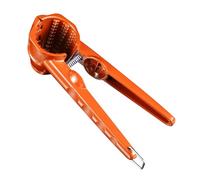 Nuatc Modern Nut Cracker Thickened Aluminum Double Openings Handheld Walnuts Pecan Plier Clip for Various Easy Operations Cracker