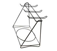Nuatc Portable Black Triangles Coffee Cup Holder in Stainless Steel for Organized Kitchen Supplies and Office Storage Cup Hanging Rack