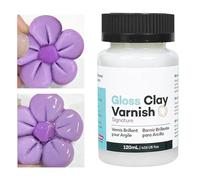 Nubamzy Air Dry Clay Varnish,120ml Safe Air Dry Clay Gloss forAcrylic | Waterproof High Gloss Finish, Air Dry Clay Sealant for Clay, Ceramics, Oil Painting, Wood