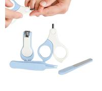 Nubamzy Baby Nail Clippers | Nursery Care Set in Case,Baby Manicure Kit, Round Head Scissors, Tweezers, Pedicure Kit, Nail File for Baby Girls Boys